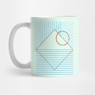 Retro Mountain Sunset Mug